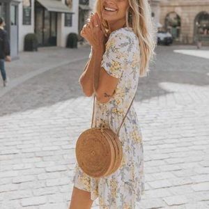 Rattan Straw Wovan Crossbody